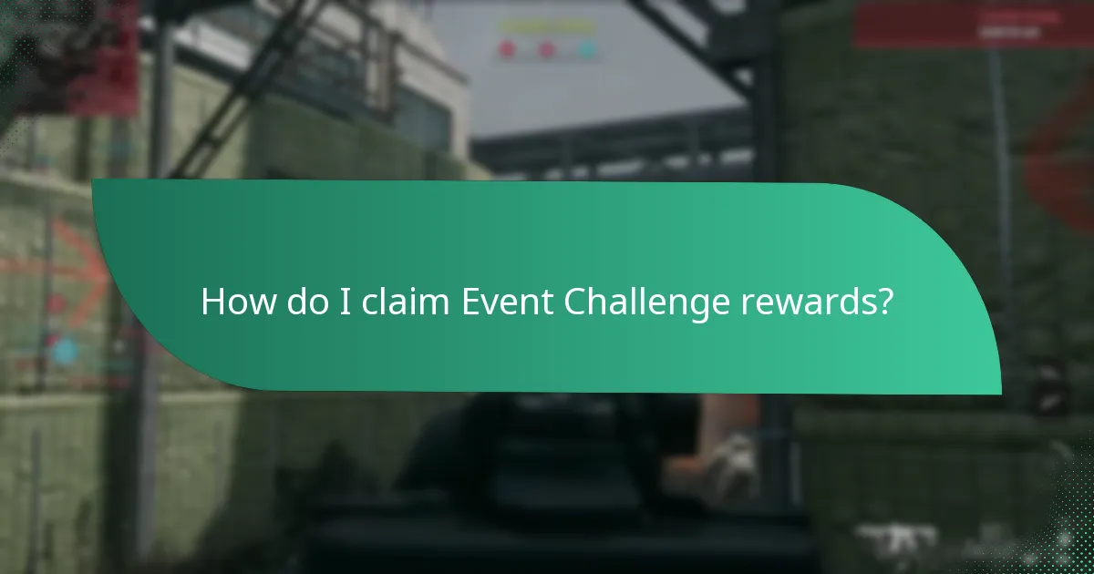How do I claim Event Challenge rewards?