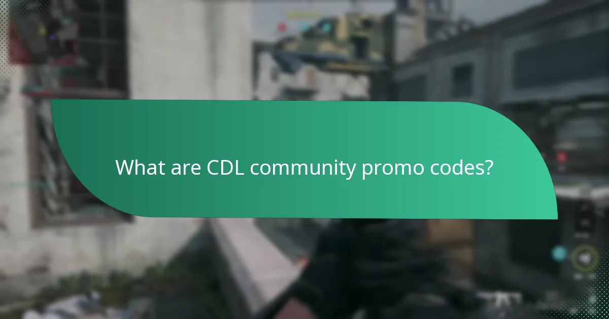 Which CDL community promo codes are currently available?