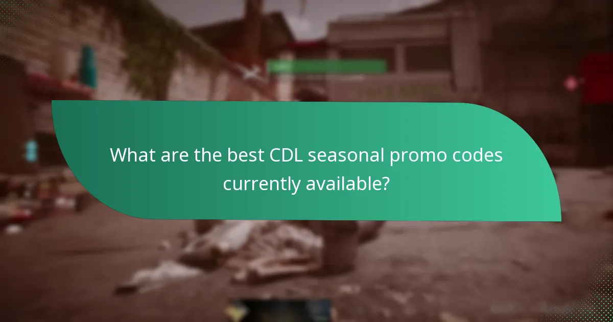 Which events trigger CDL seasonal promo codes?